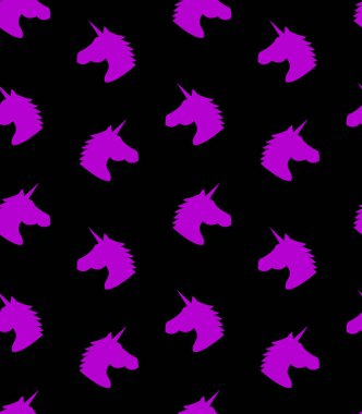 Renkli arka planda atlarla renksiz parlak desenler çizilmiş.