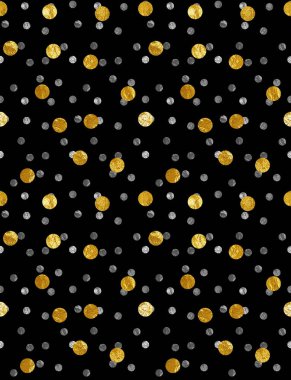 Renkli noktalarla renksiz parlak desenler çizilmiş.