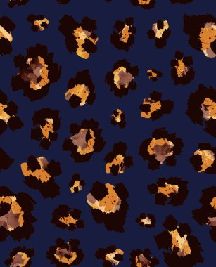 Kusursuz siyah benekli sahte leopar derisi deseni