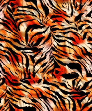 Zebra çizgileriyle renksiz, parlak desenli el çizimi