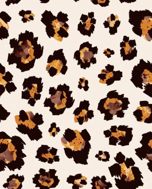 Kusursuz siyah benekli sahte leopar derisi deseni