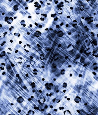 Leopar benekli, renksiz, parlak desenli el çizimi. 