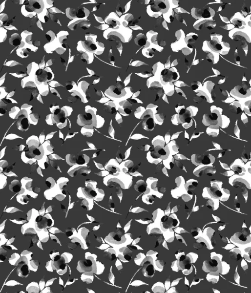 Hand Getekend Naadloze Faux Luipaard Huidpatroon Met Zwarte Vlekken Kleurrijke — Stockfoto
