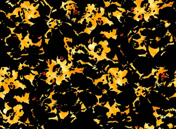Handgezeichnete Nahtlose Bunte Helle Muster Mit Leopardenflecken — Stockfoto