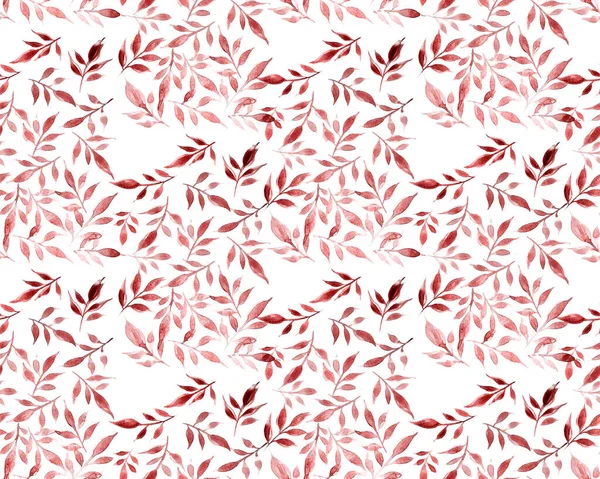 Handgezeichnete Nahtlose Bunte Helle Muster Mit Verschwommenen Aquarellblättern — Stockfoto