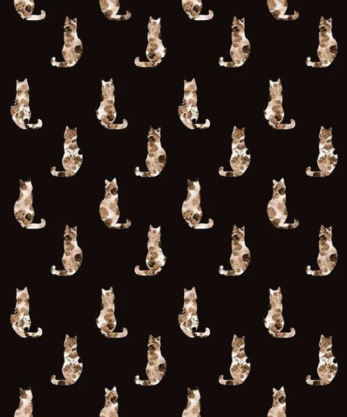 天衣无缝 色彩斑斓的猫 — 图库照片