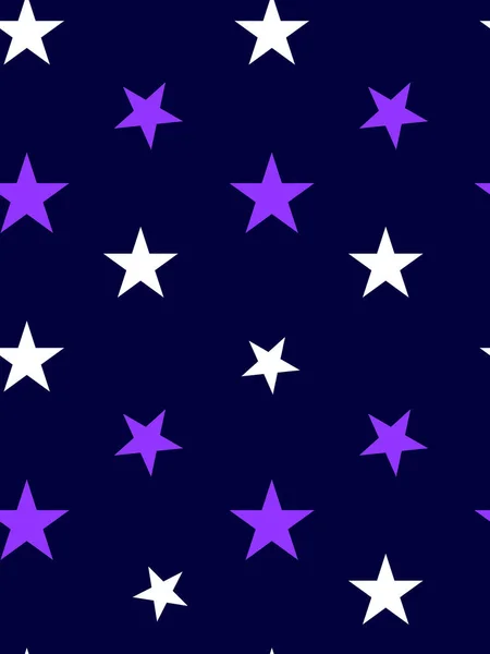 Hand Drawn Seamless Colorful Bright Pattern Stars — Stock Photo, Image
