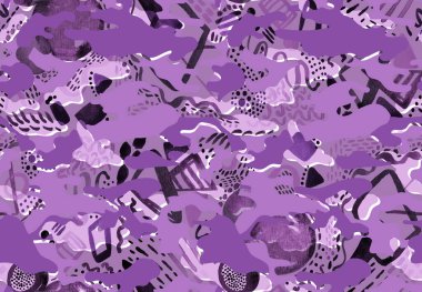 Çizgili ve benekli pürüzsüz renkli desen 