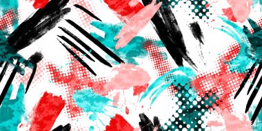 Noktalı soyut renksiz desen