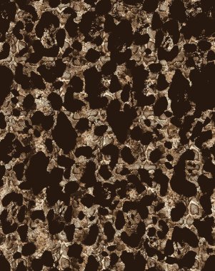 Pırıl pırıl parlak kravat, leopar benekli yılan desenli. 