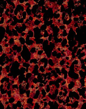 Pırıl pırıl parlak kravat, leopar benekli yılan desenli. 