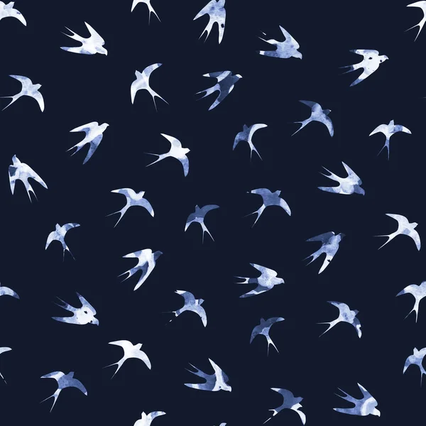 Seamless Colorful Bright Pattern Birds — Stock Photo, Image