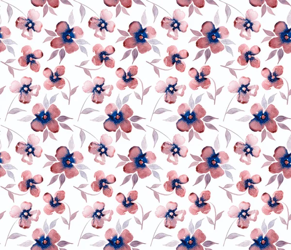 Nahtlose Bunte Helle Muster Mit Schönen Blumen — Stockfoto