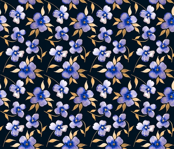 Sömlös Färgglada Ljusa Mönster Med Vackra Blommor — Stockfoto