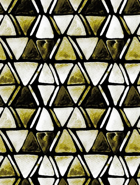 Dibujado Mano Patrón Brillante Colorido Sin Costuras Con Formas Triángulos — Foto de Stock