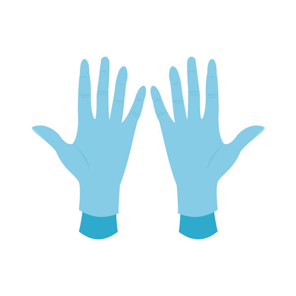 hand gloves ,Rubber cleaning or latex medical gloves icon vector