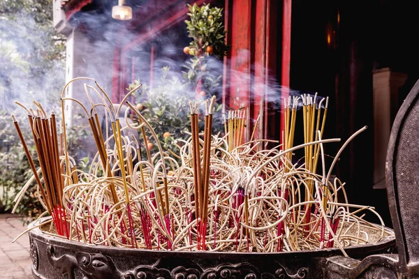 incense sticks at The Temple in Ha Noi