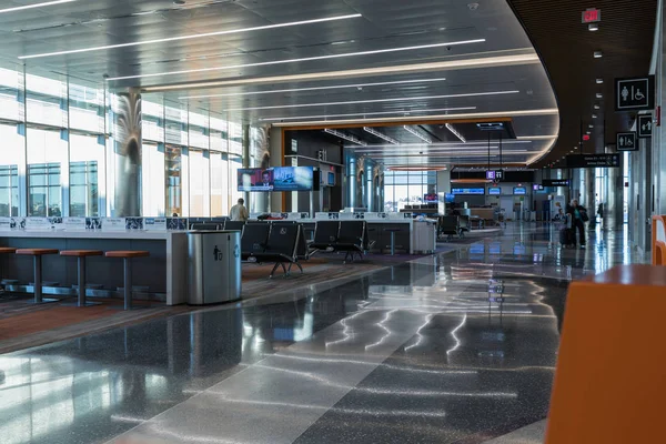 БОСТОН, США - 20 февраля 2017 года: Международный аэропорт Бостон Логан, США — стоковое фото