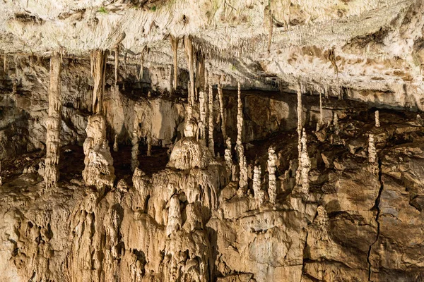 Punkva Moravyalı Karst alan Brno, Çek Cumhuriyeti yakınındaki mağarada. Moravyalı Karst inanılmaz bir sarkıt — Stok fotoğraf