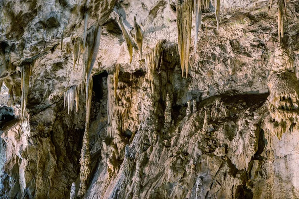 Punkva Moravyalı Karst alan Brno, Çek Cumhuriyeti yakınındaki mağarada. Moravyalı Karst inanılmaz bir sarkıt — Stok fotoğraf