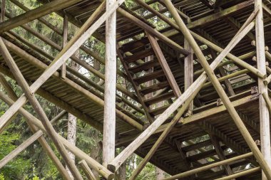 Kayakla atlama Oybin, Almanya'da. İlk kayak atlama tepe Almanya