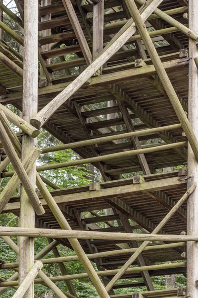 Salto con gli sci a Oybin, Germania. Prima collina di salto con gli sci in Germania — Foto Stock