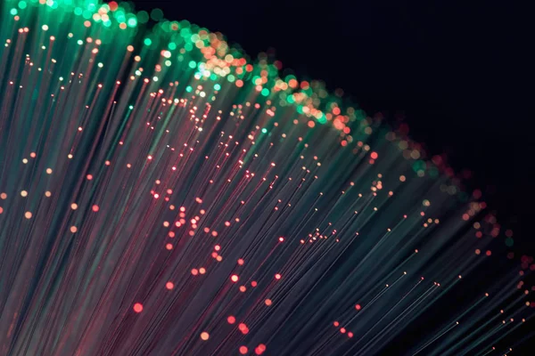 Fiber optics lichten abstract achtergrond, vezel optische achtergrond — Stockfoto