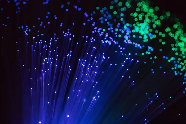 Fiber optics lights abstract background, fiber optical background — Stock Photo, Image