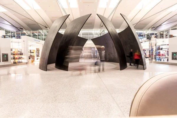 Toronto Canadá Março 2018 Aeroporto Internacional Toronto Pearson Arquitetura Contemporânea — Fotografia de Stock