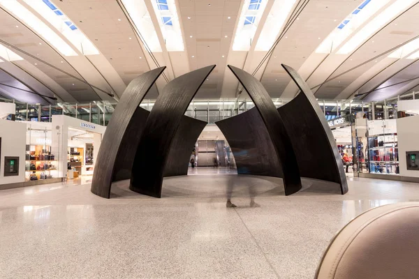 Toronto Canadá Março 2018 Aeroporto Internacional Toronto Pearson Arquitetura Contemporânea — Fotografia de Stock