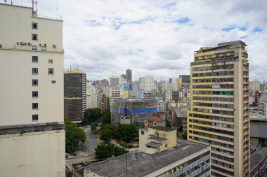 Sao Paulo Beton Ormanları, Brezilya. Güney Amerika 'nın en büyük ülkesinin en kalabalık megapolisi..