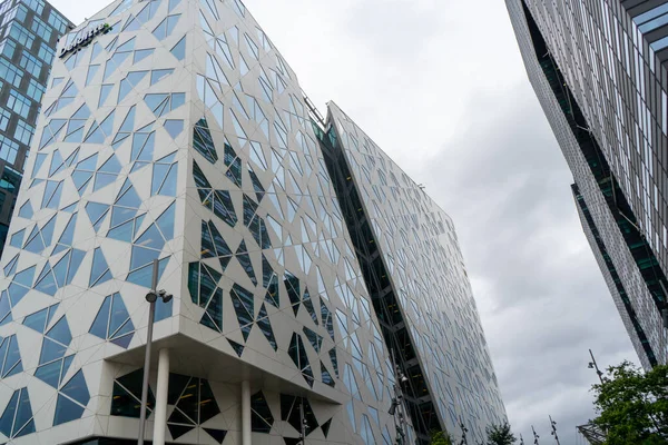 Ідеальна сучасна архітектура Осло: проект баркодів оперного кварталу. Серпень 2019 — стокове фото