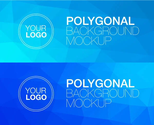 Horisontal polygonal banners — Stock Photo, Image