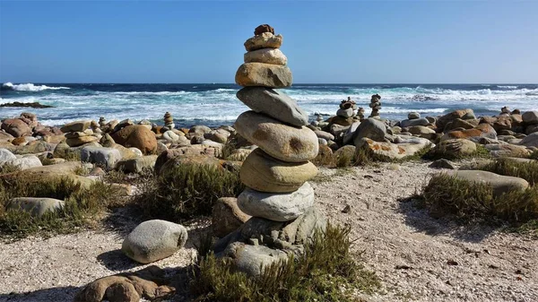 Afrika Güney Afrika Cape Peninsula Daki Ümit Burnu Gezginler Kıyıda — Stok fotoğraf