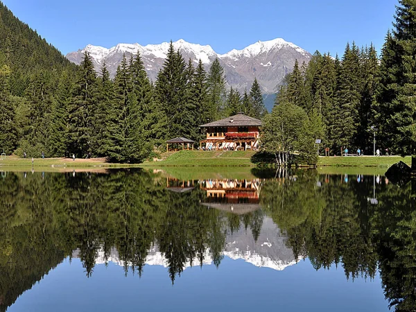 Trentino Italy Valley Sunshine Lake Caprioli — Stock Photo, Image