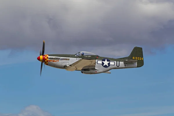 Airplane P-51 Mustang WWII fighter war bird — Stock Photo, Image
