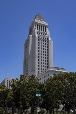Los Angeles Belediye Binası ve metro alan şehir