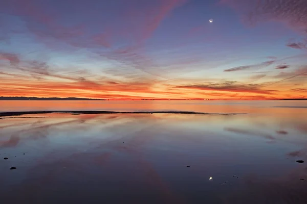 Wschód Słońca Salton Sea Pustyni Kalifornijskiej — Zdjęcie stockowe