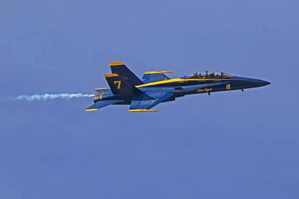 Uçak Mavi Melekler Hornet Jet Avcı Uçağı Phoenix Arizona Abd — Stok fotoğraf