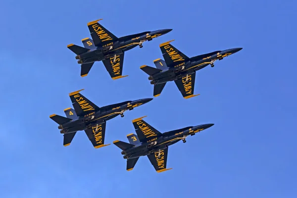 Самолет Blue Angels Hornet Jet Fighter Phoenix Arizona Usa March — стоковое фото