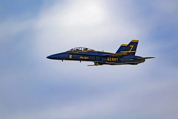 Airplane Blue Angels Hornet Jet Fighter Phoenix Arizona Usa March — Stock Photo, Image