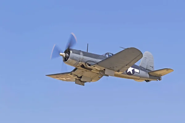 Flygplan Flyger Corsair Los Angeles Air Show Los Angeles Kalifornien — Stockfoto