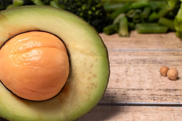 Ripe avocado. Products for the keto diet, gluten-free diet and proper nutrition for weight loss.