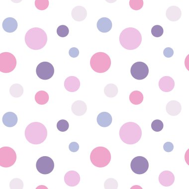 Renkli noktasız desen vektörü. Pastel renkler.