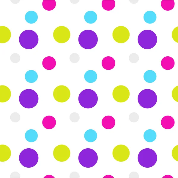Renkli noktasız desen vektörü. Parlak renkler