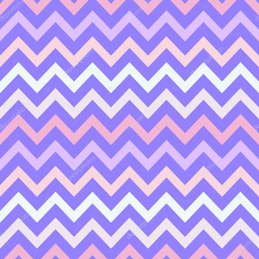 Pastel chevron seamless pattern vector background. Retro vintage design
