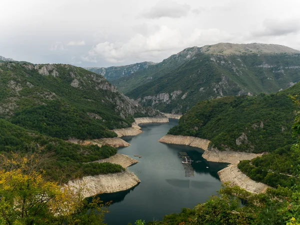 Paisaje Del Lago Piva Parque Nacional Durmitor Montenegro —  Fotos de Stock