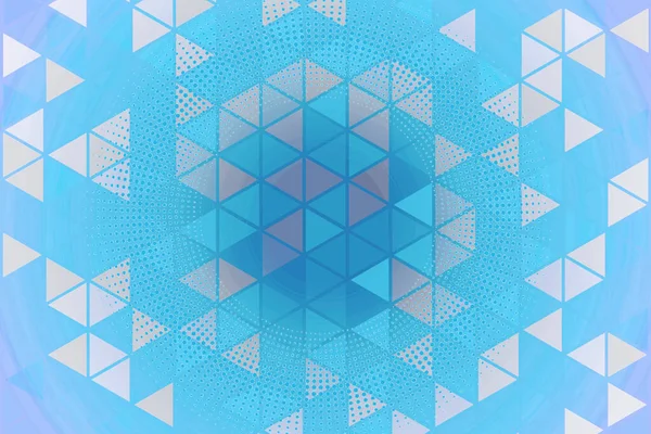 Abstract geometric pattern. Triangulars on a blue background.
