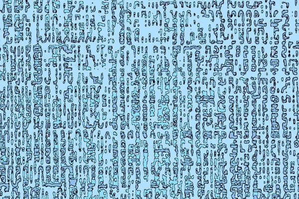 Absztrakt Minták Ősi Írások Stílusában Kék Alapon — Stock Fotó