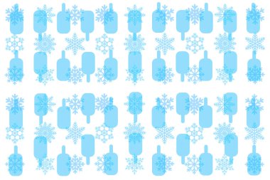 - Dondurma. Dondurmalı ve kar taneli arka plan. Dondurma paketleme.